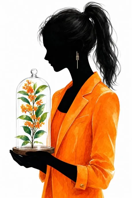 金木犀型のイラスト